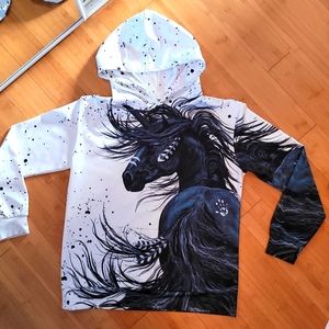 Unisex Horse Graphic Hoodie